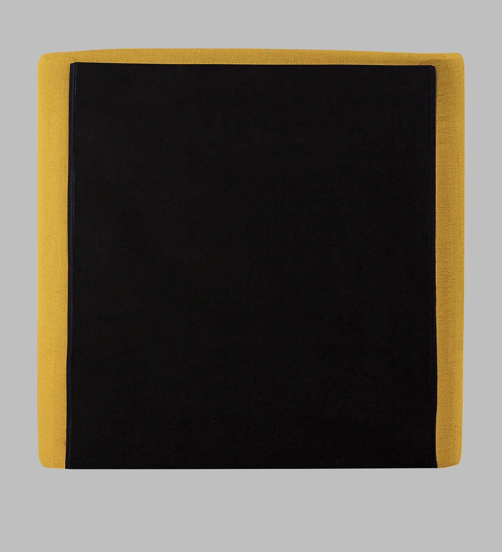 Lenny Fabric Upholstered Single Bed in Bold Yellow Colour - Febonic Living