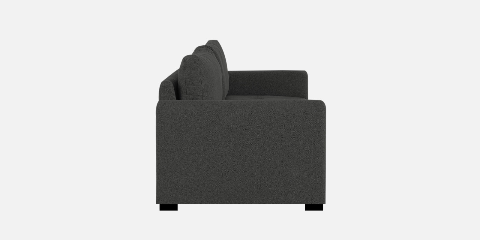 Sigma Fabric 3 Seater Sofa In Charcoal Grey Colour - Febonic Living