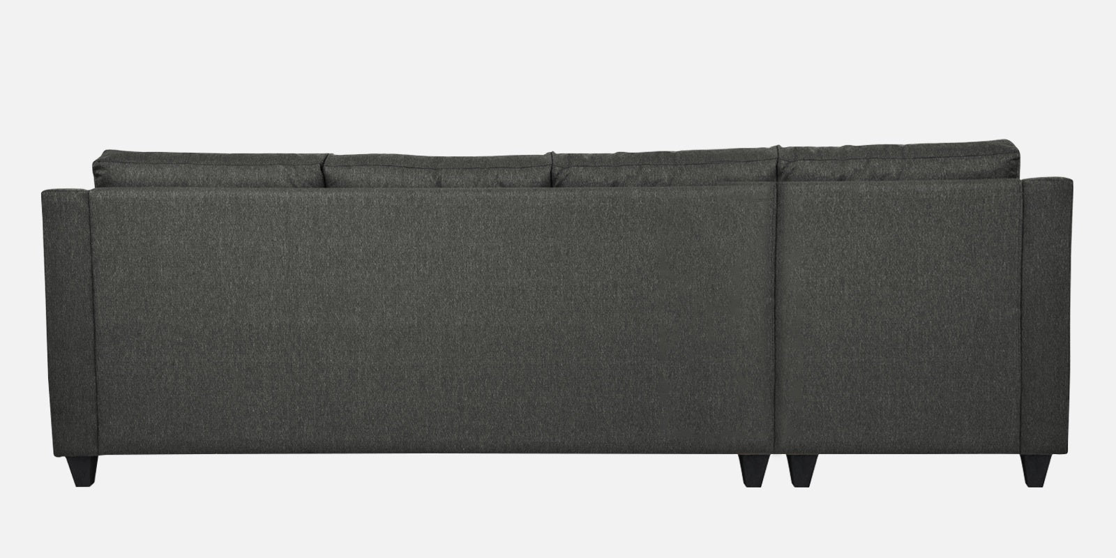 Welly Fabric RHS Sectional Sofa (3+Lounger) In Charcoal Grey Colour - Febonic Living