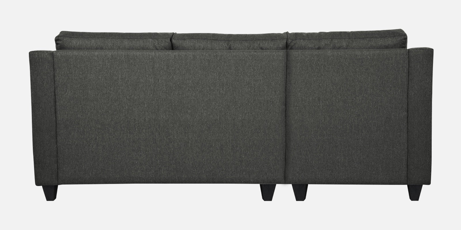 Welly Fabric RHS Sectional Sofa (2+Lounger) In Charcoal Grey Colour - Febonic Living