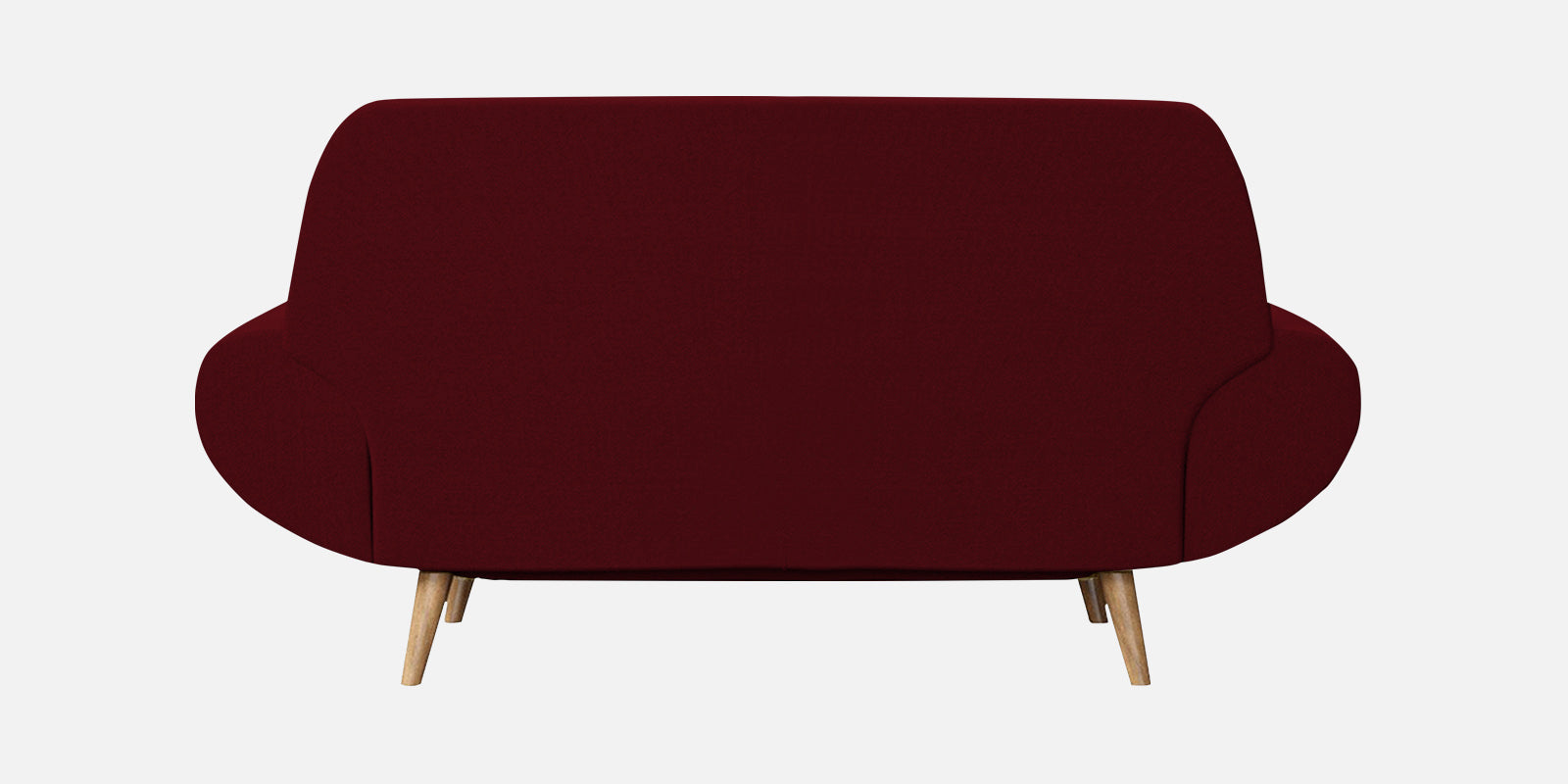 Jessy Fabric 2 Seater Sofa In Ruby Red Colour - Febonic Living