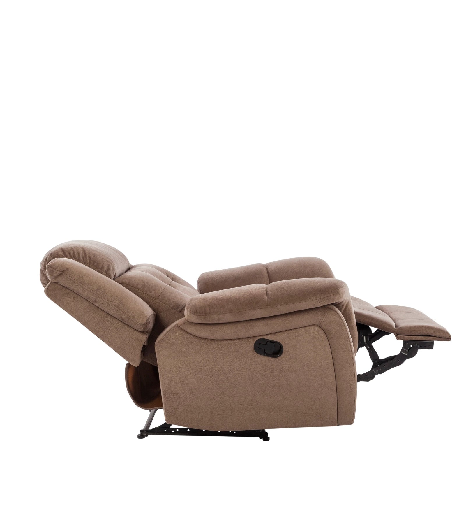 Joy Leatherette 1 Seater Manual Recliner In Marble Beige Colour - Febonic Living