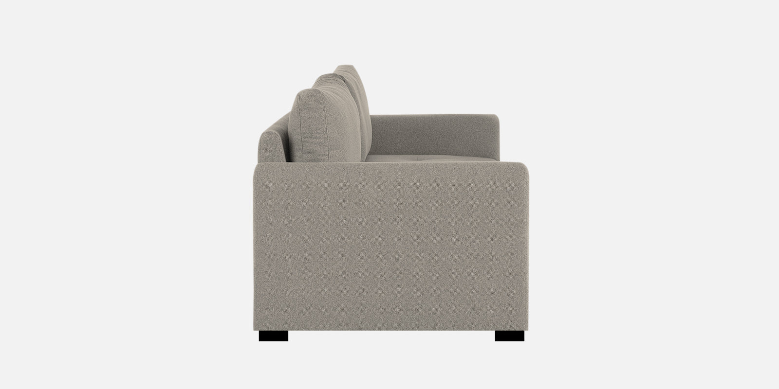 Sigma Fabric 3 Seater Sofa In Ash Grey Colour - Febonic Living