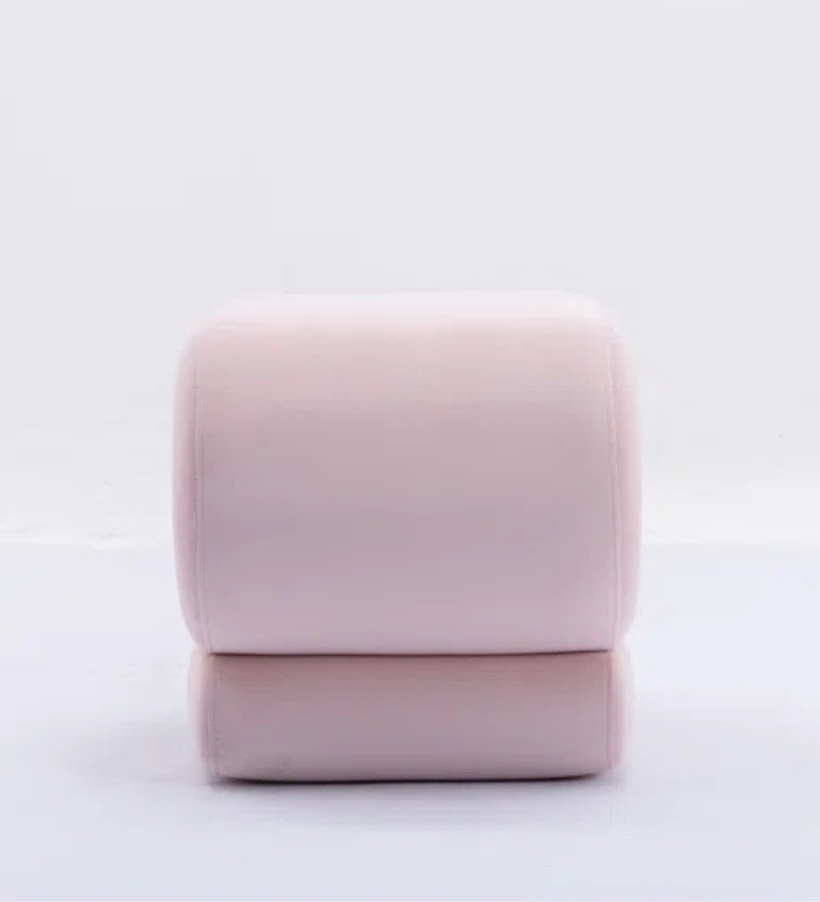 Moho Velvet Pouffe In Millennial Pink Colour - Febonic Living