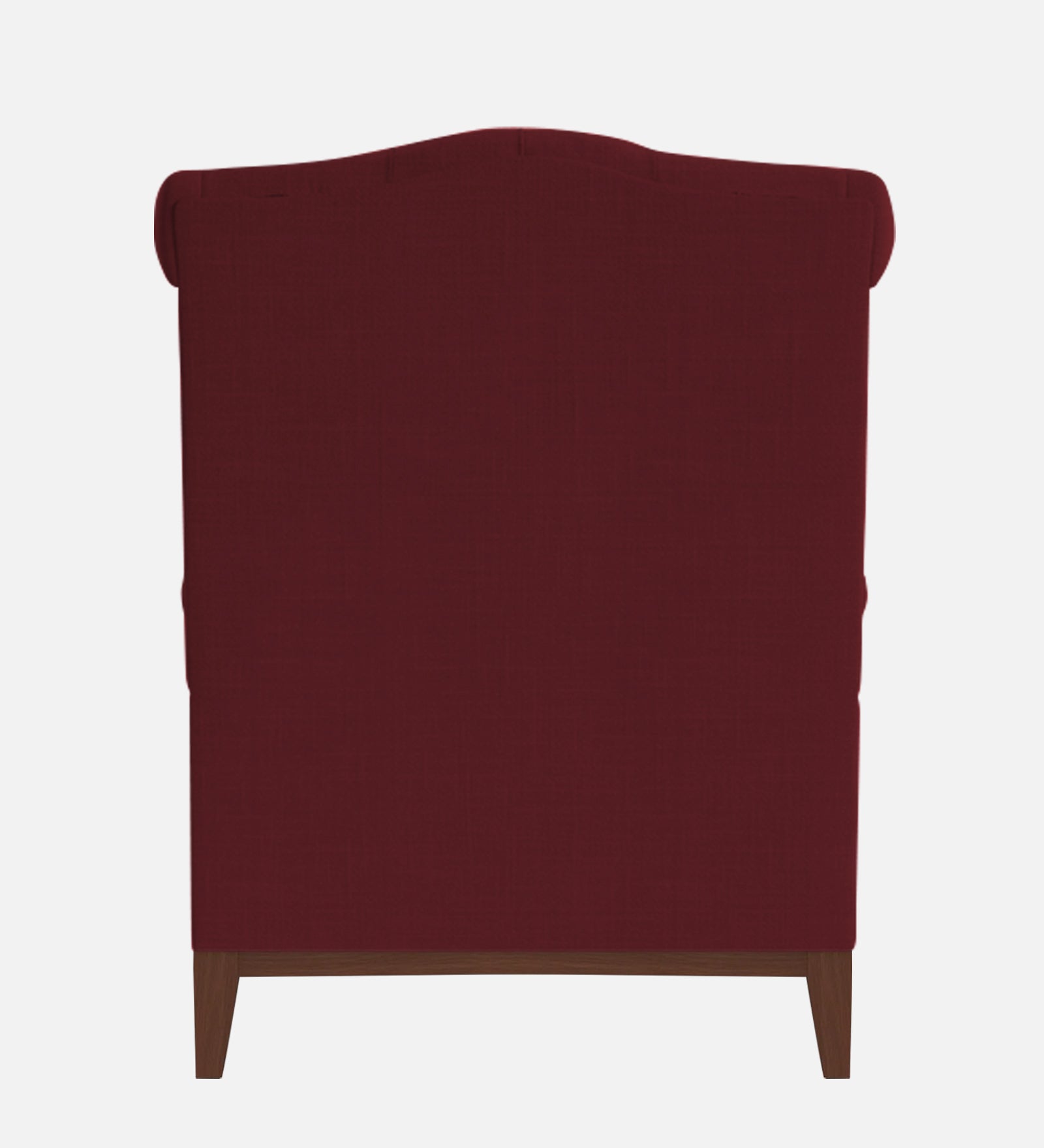 Nory Fabric Wing Chair In Blood Maroon Colour - Febonic Living
