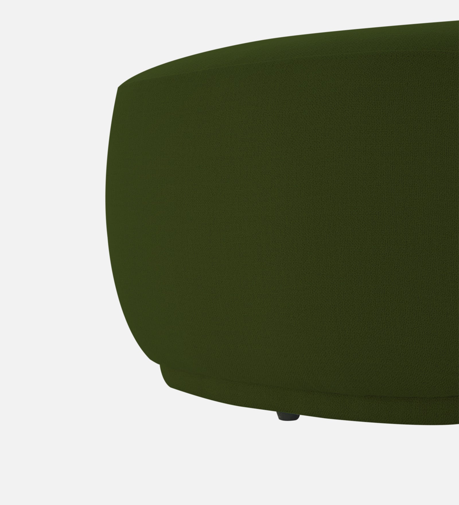Nona Fabric Pouffe In Olive Green Colour - Febonic Living