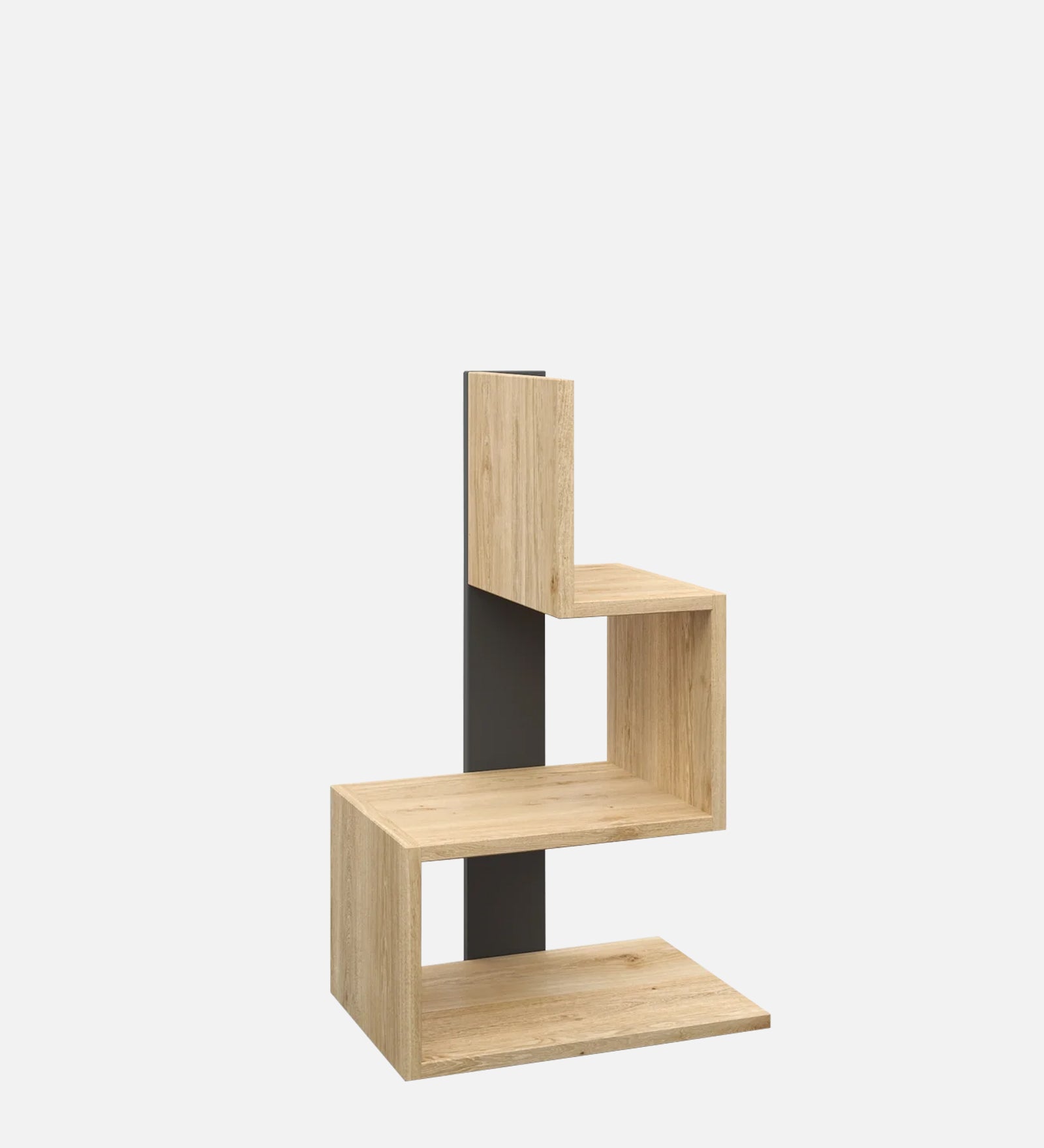 Soli Bedside Table in Wenge & Oral Walnut Finish - Febonic Living