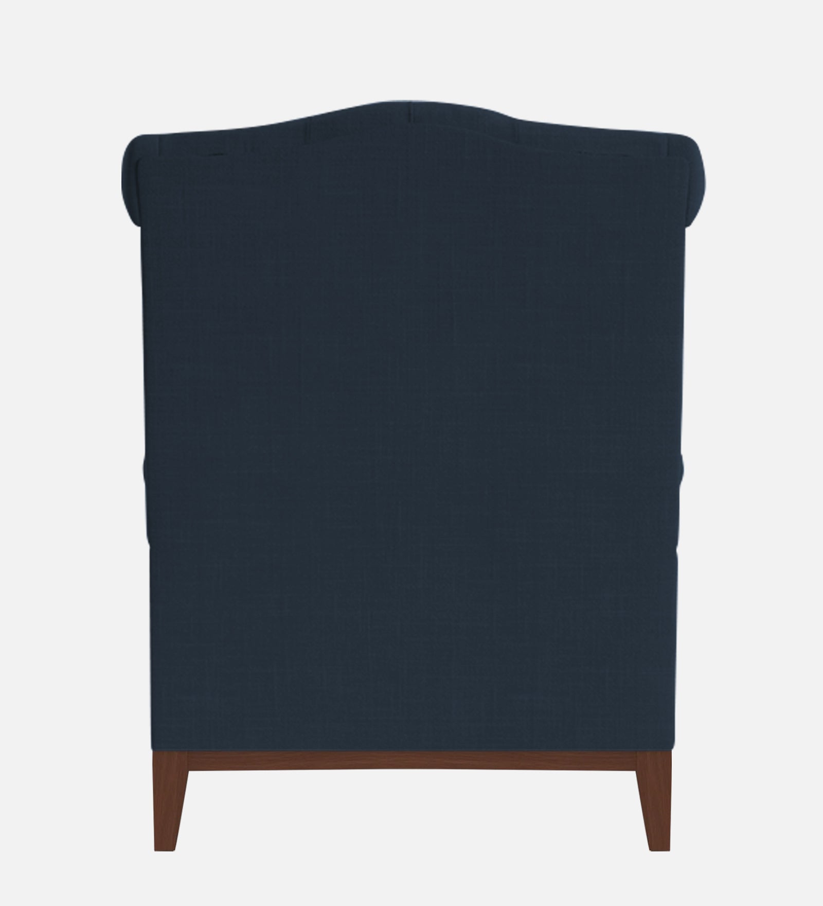 Nory Fabric Wing Chair In Denim Blue Colour - Febonic Living