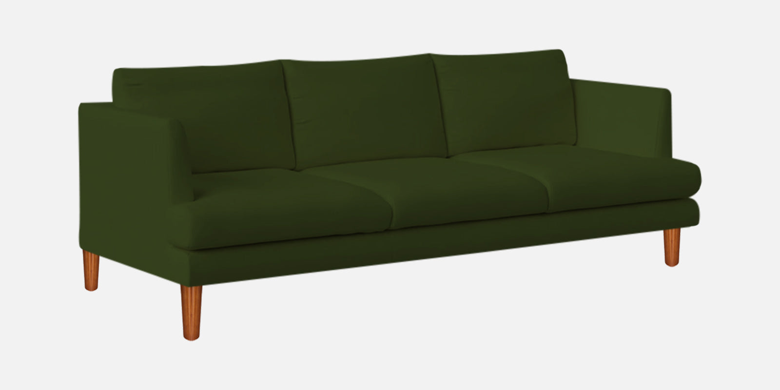 Sokun Fabric 3 Seater Sofa In Olive Green Colour - Febonic Living