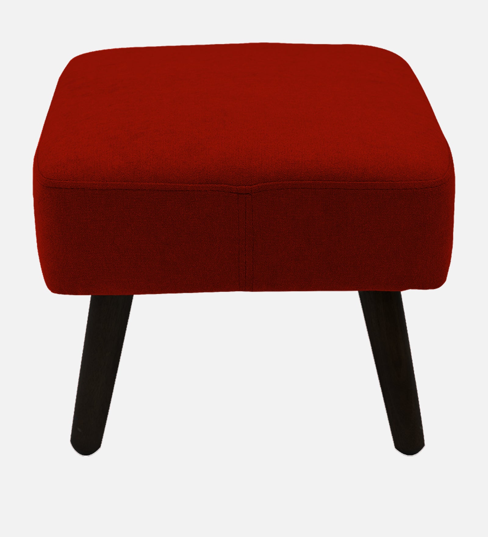 Luke Fabric Foot Stool In Ruby Red Colour - Febonic Living