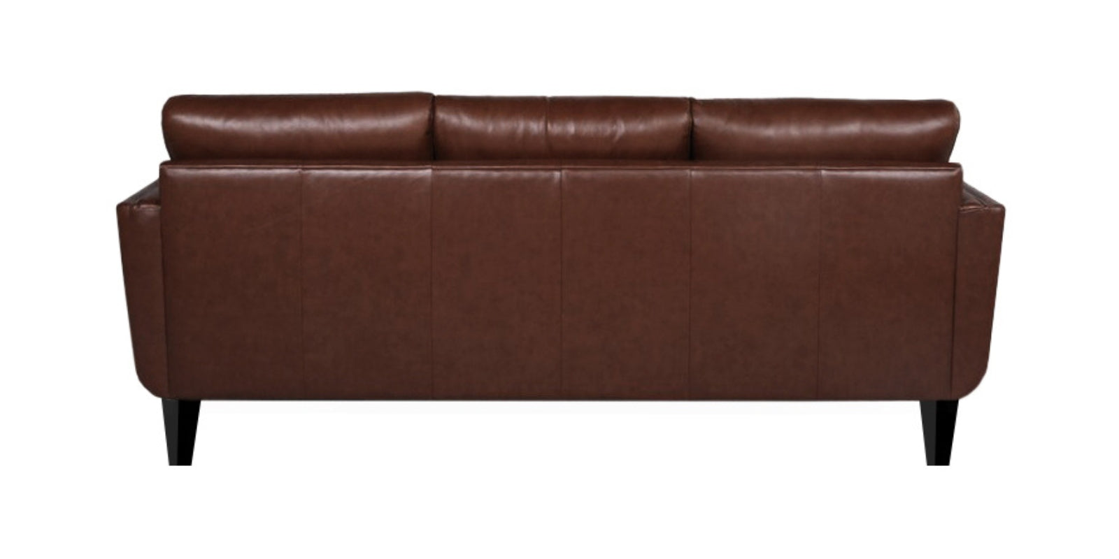 Kiko Leatherette 3 Seater Sofa In Lama Brown Colour - Febonic Living