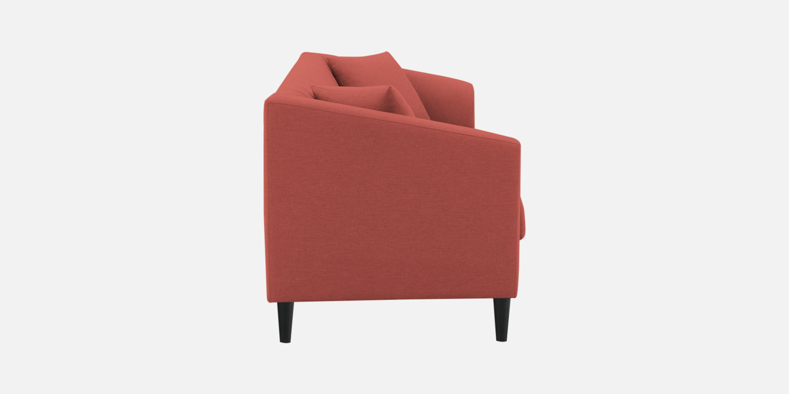 Polon Fabric 3 Seater Sofa In Salmon Pink Colour - Febonic Living