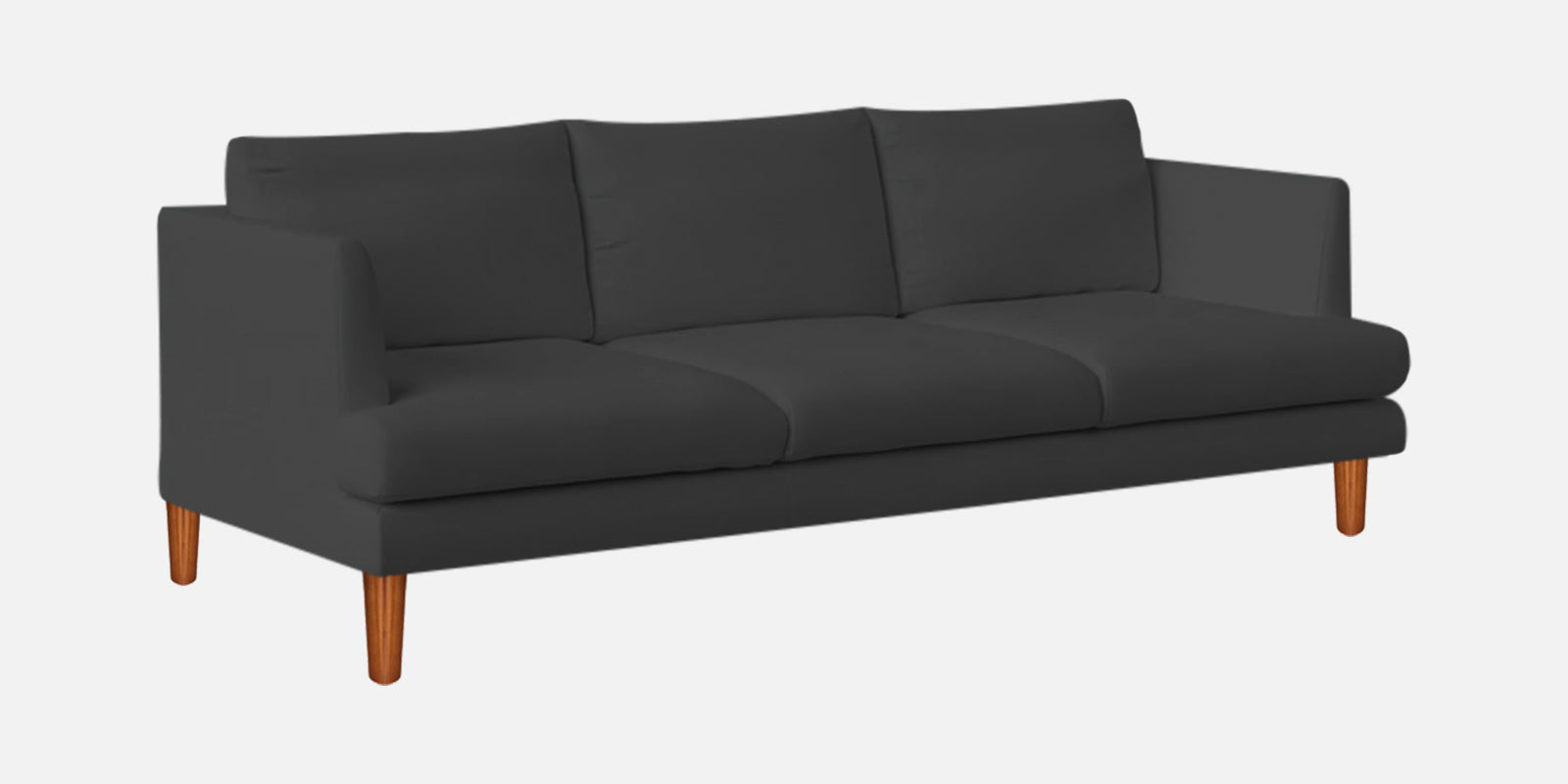 Sokun Fabric 3 Seater Sofa In Charcoal Grey Colour - Febonic Living
