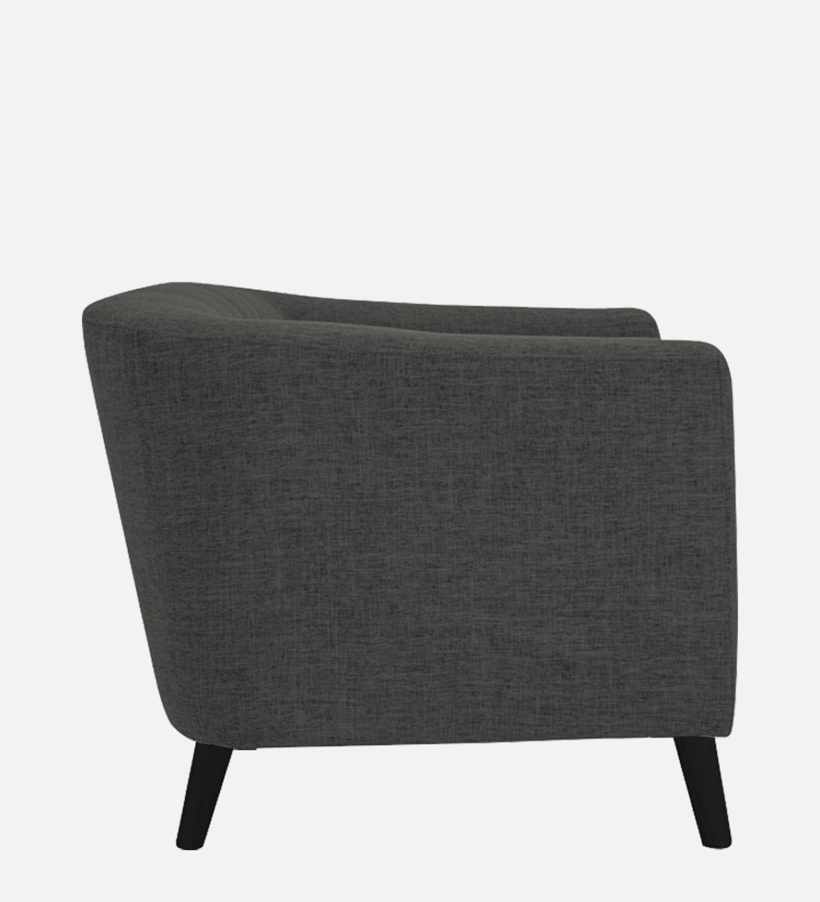 Casper Fabric 1 Seater Sofa In Charcoal Grey Colour - Febonic Living