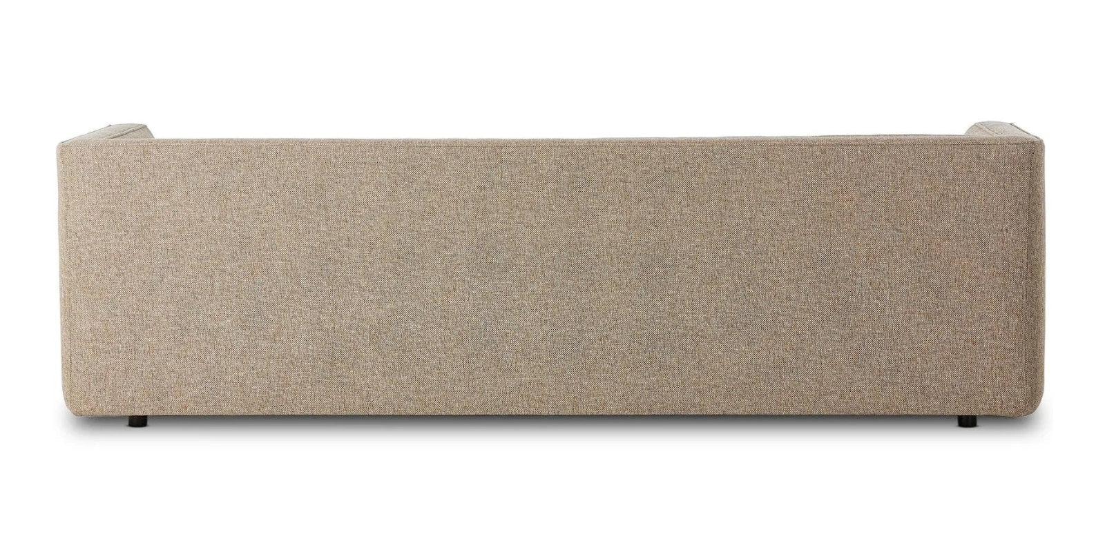 Castle Jute Fabric 3 Seater Sofa In Caspa Brown Colour - Febonic Living