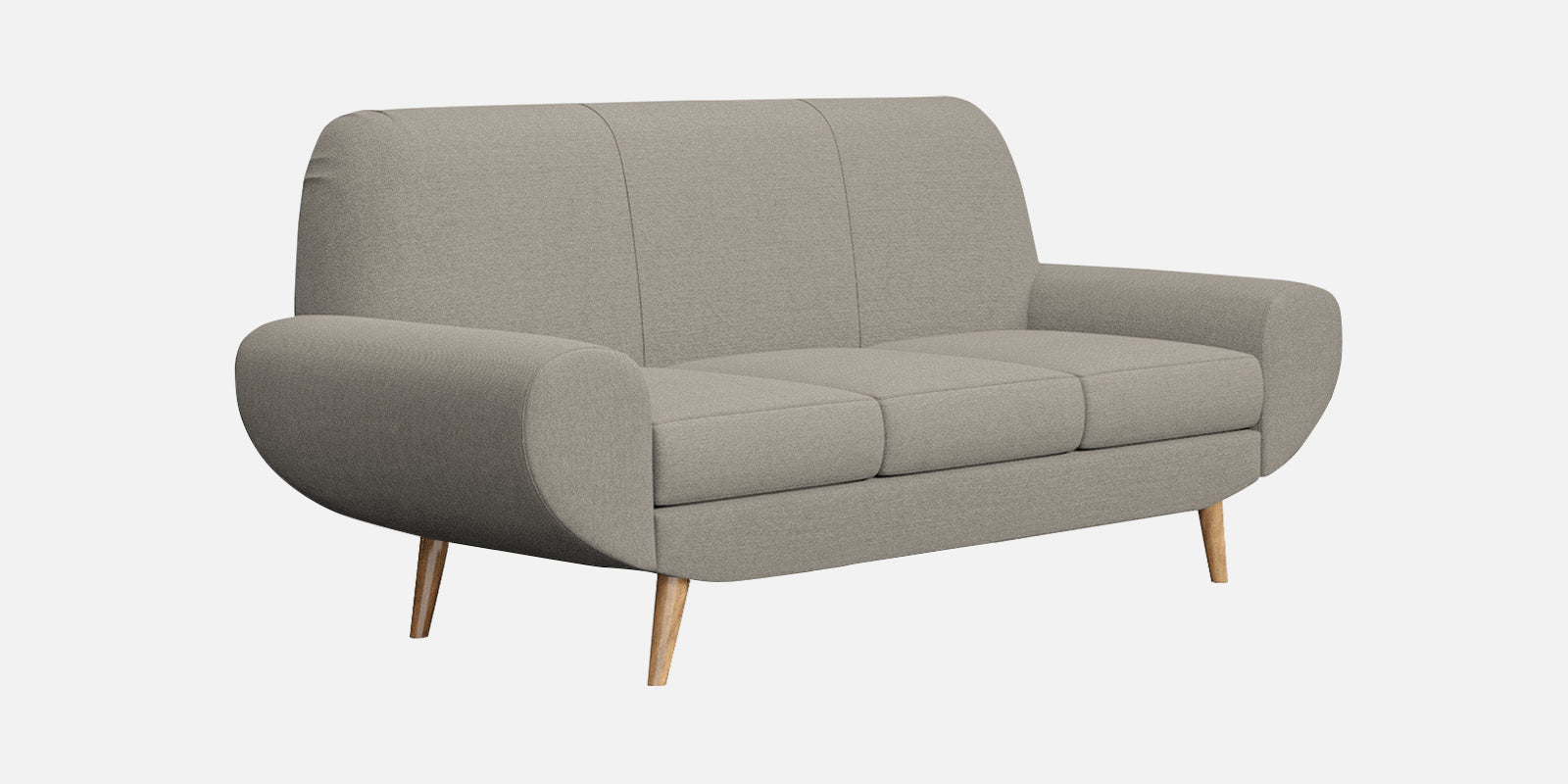 Jessy Fabric 3 Seater Sofa In Ash Grey Colour - Febonic Living