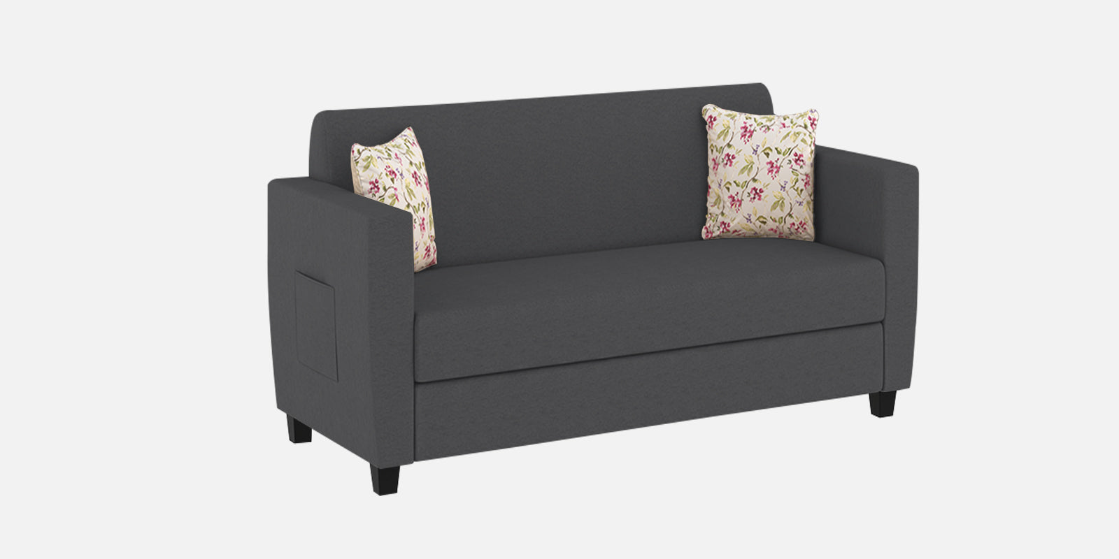 Gozi Fabric 2 Seater Sofa In Maba Grey Colour - Febonic Living