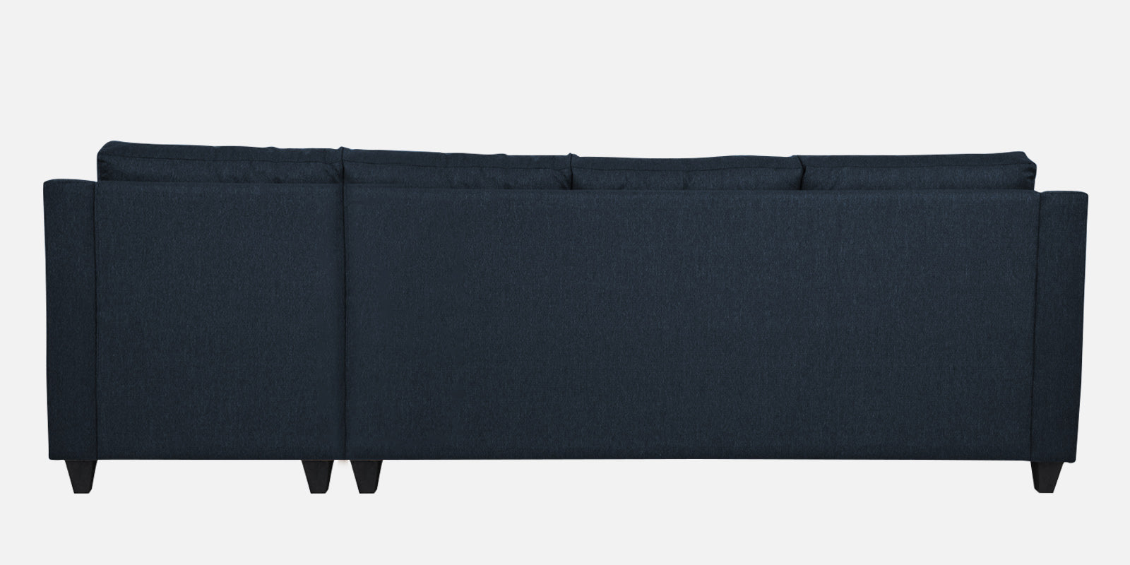 Welly Fabric LHS Sectional Sofa (3+Lounger) In Denim Blue Colour - Febonic Living