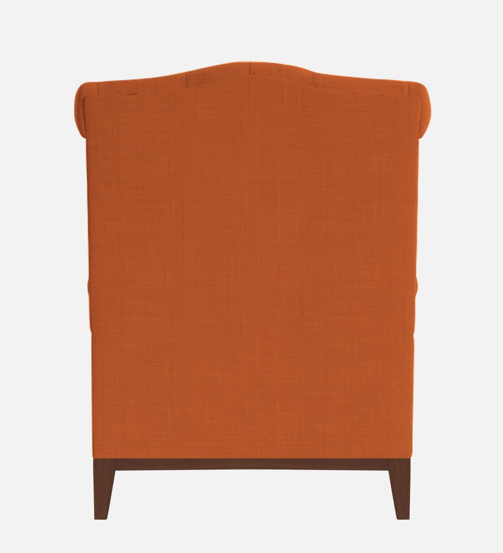 Nory Fabric Wing Chair In Vivid Orange Colour - Febonic Living