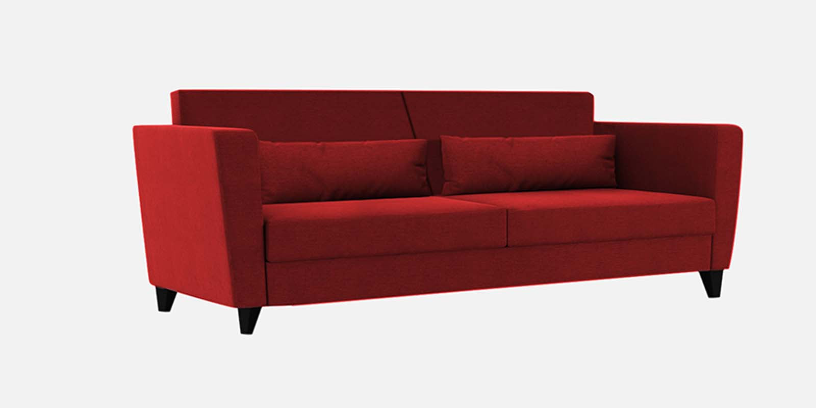 Tokyo Fabric 3 Seater Sofa In Blood Maroon Colour - Febonic Living