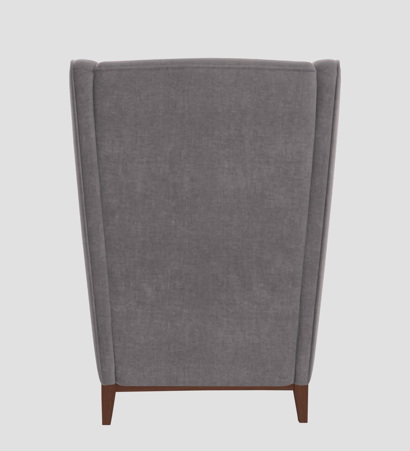 Suri Velvet Wing Chair In Pearl Grey Colour - Febonic Living