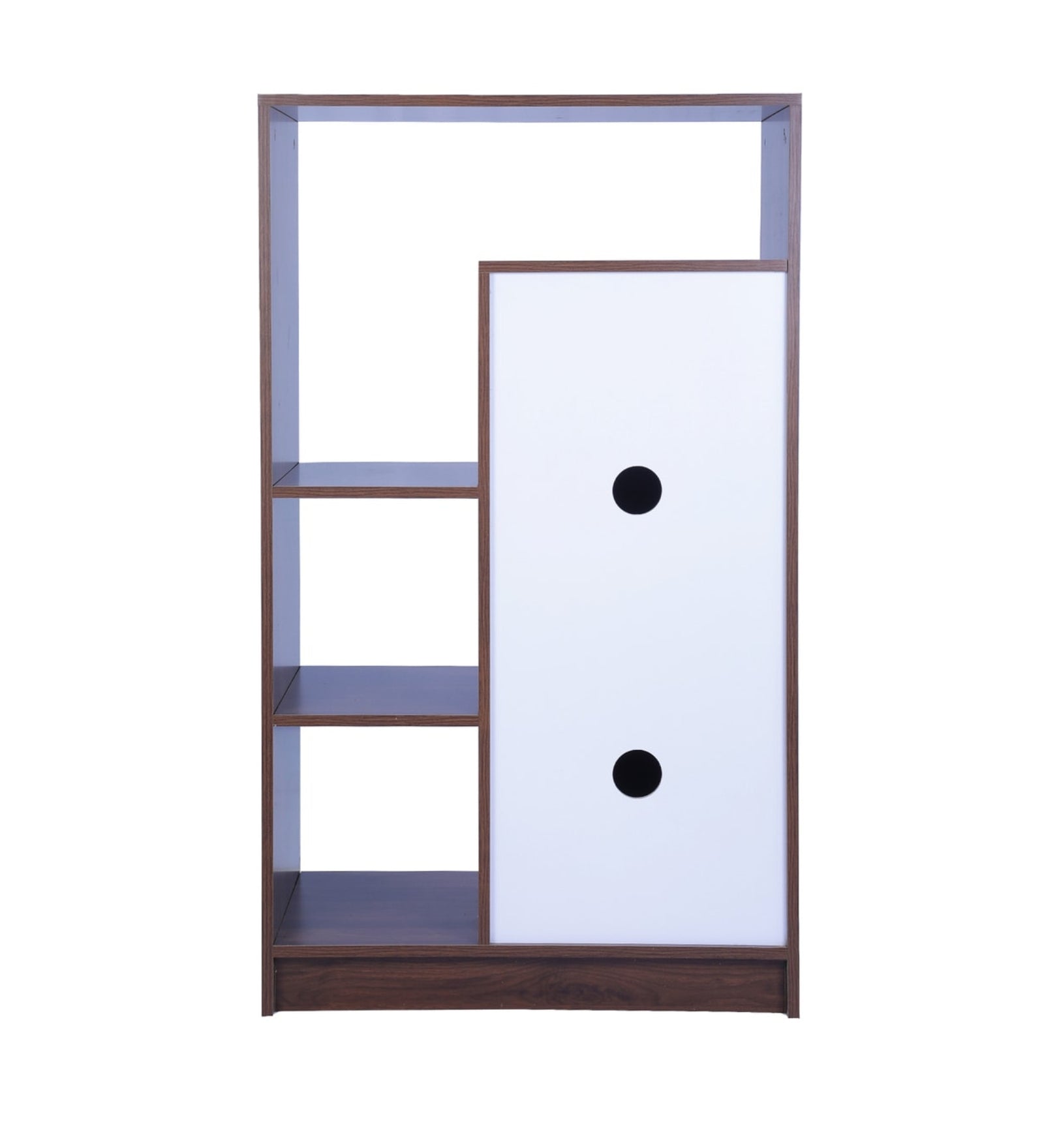 Elira Shoe Rack In Dark And Frosty White Finish - Febonic Living