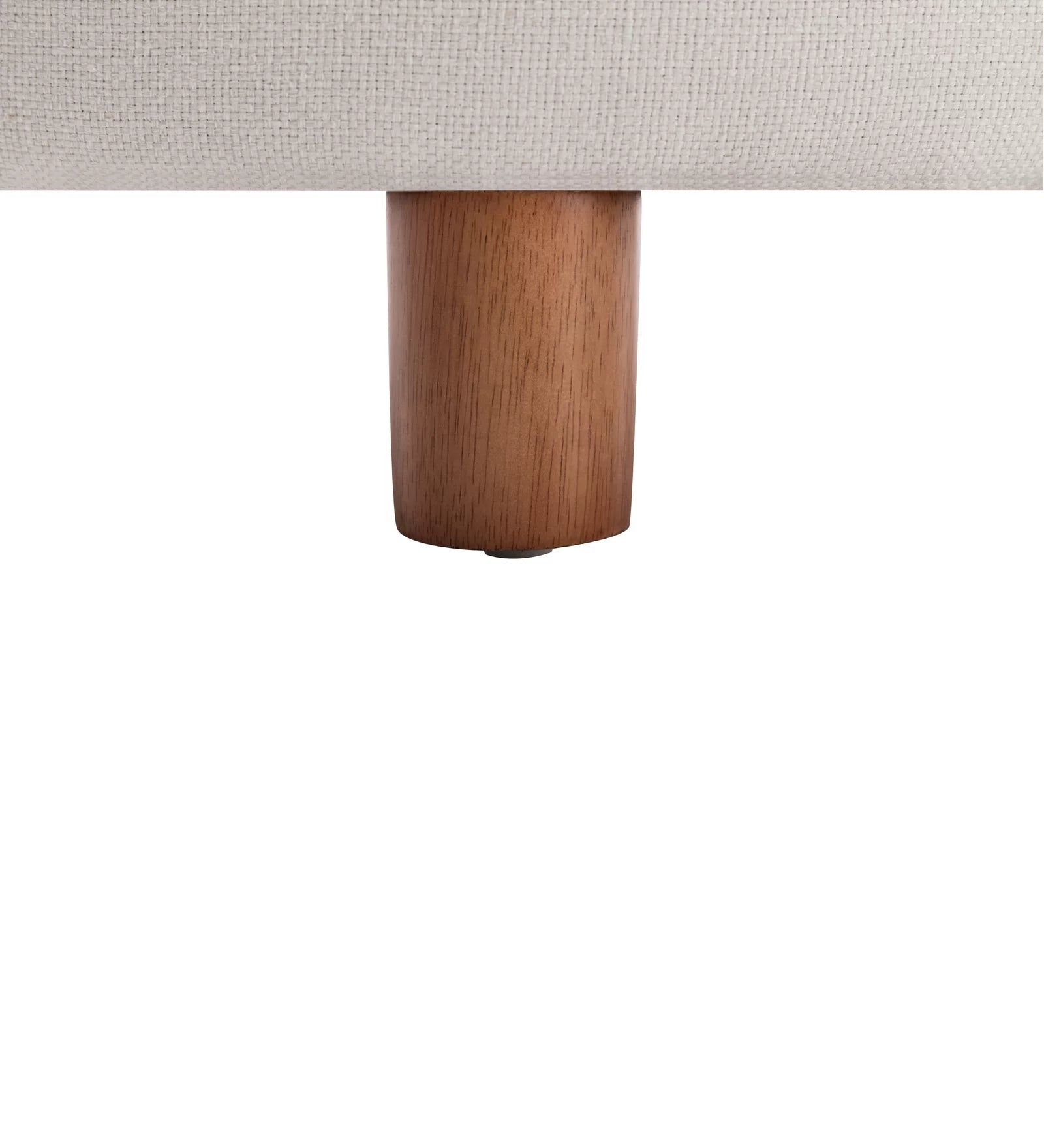 Larky Fabric Ottoman In Lit Grey Colour With Storage - Febonic Living