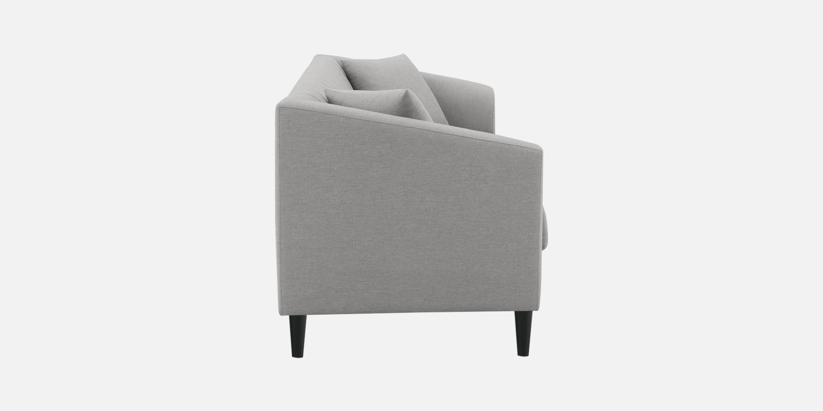 Polon Fabric 3 Seater Sofa In Silver Grey Colour - Febonic Living