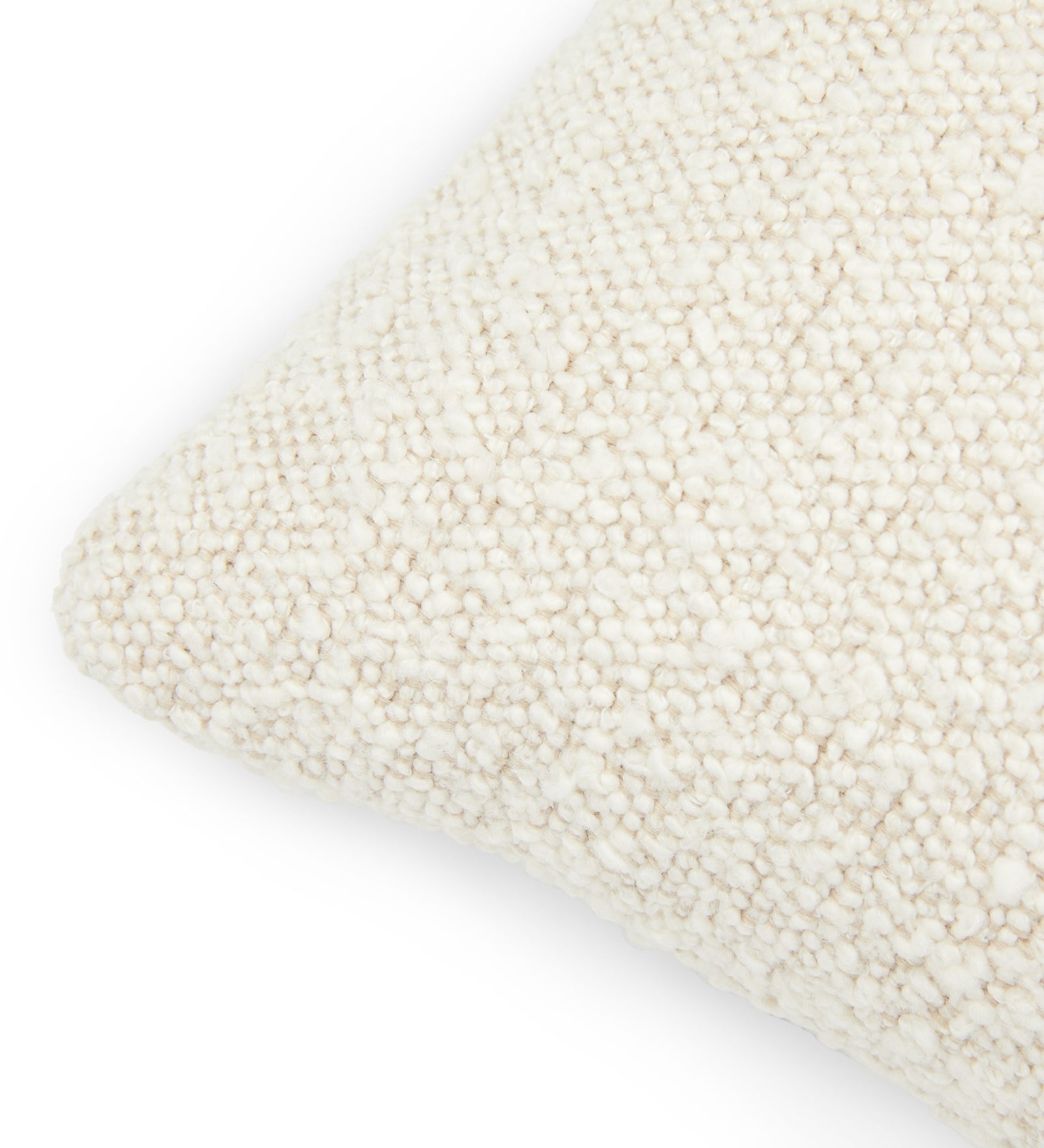 Gabi Boucle (20x12) Fiber Pillows In Shell White Colour (Pack of 2) - Febonic Living