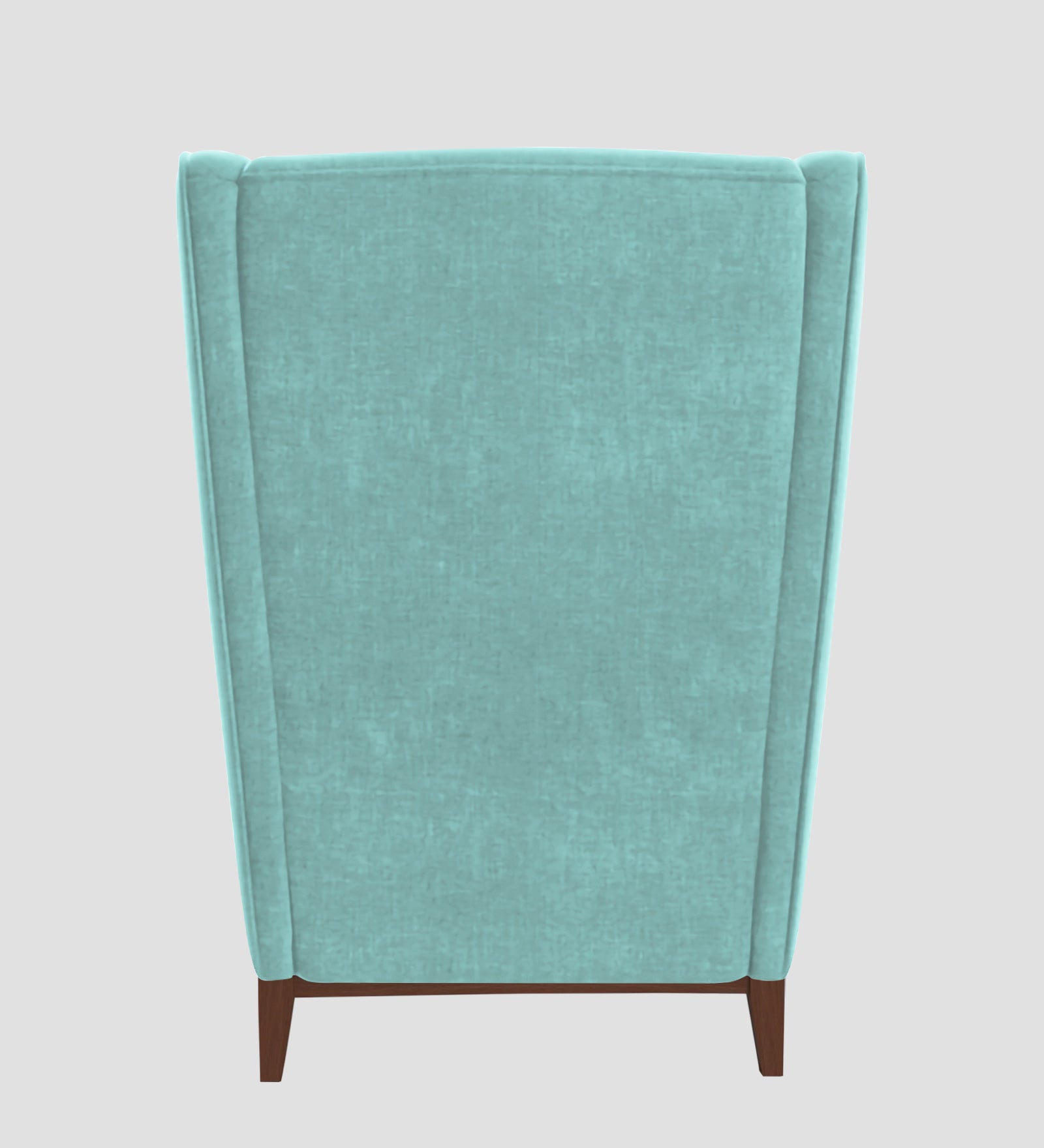 Suri Velvet Wing Chair In Barmunda Aqua Colour - Febonic Living