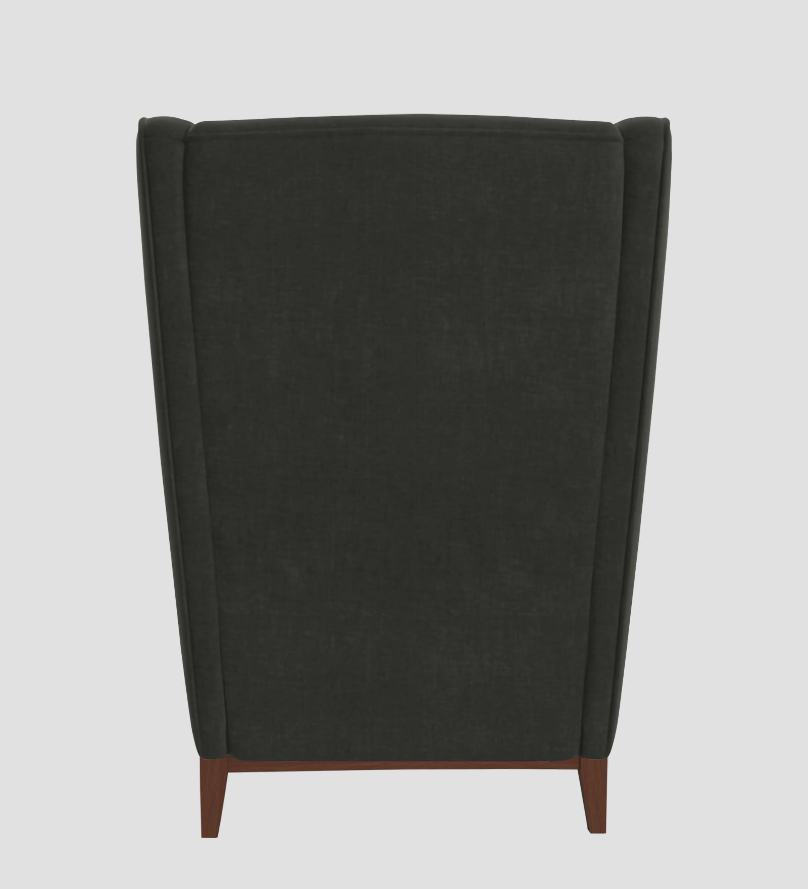 Suri Velvet Wing Chair In Hory Grey Colour - Febonic Living