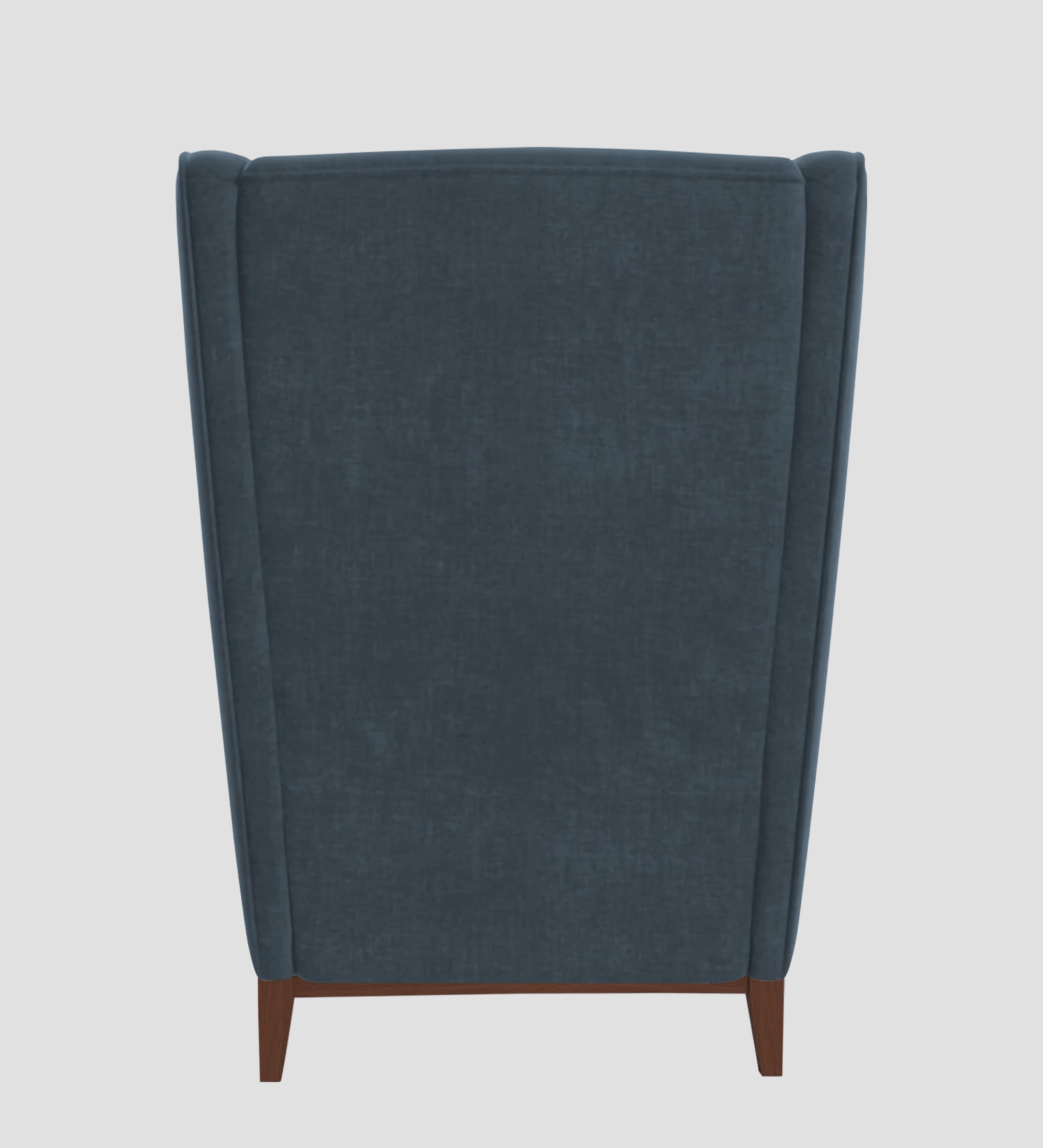 Suri Velvet Wing Chair In Oxford Blue Colour - Febonic Living