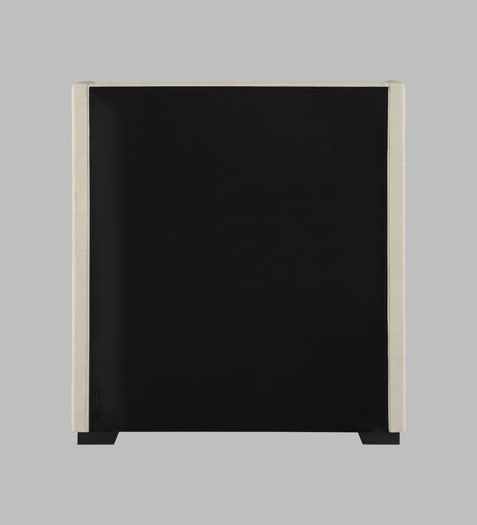 Kirby Fabric Upholstered Single Bed in Ivory Cream Colour - Febonic Living