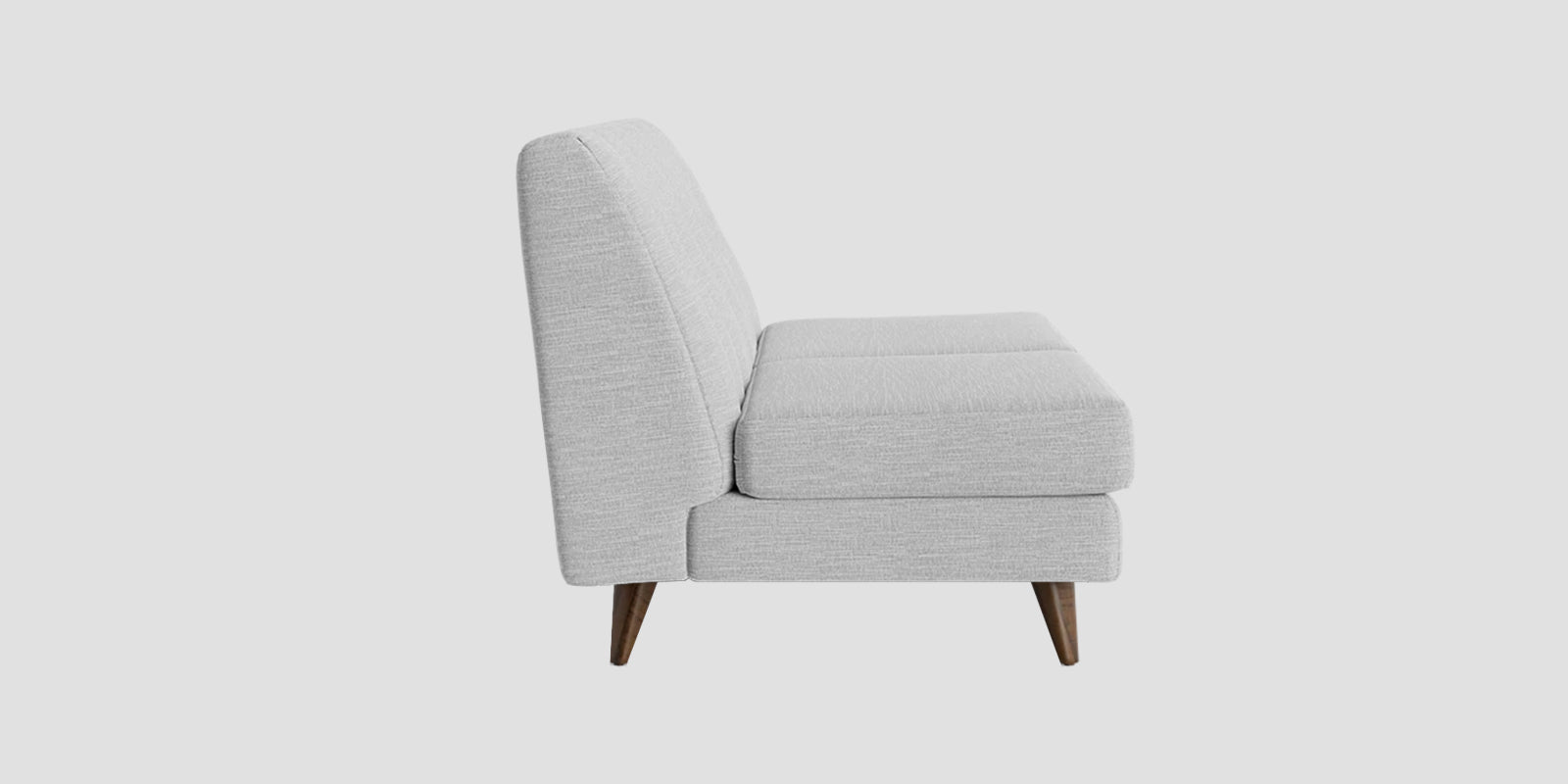 Jasmin Fabric 2 Seater Armless Sofa In Lit Grey Colour - Febonic Living