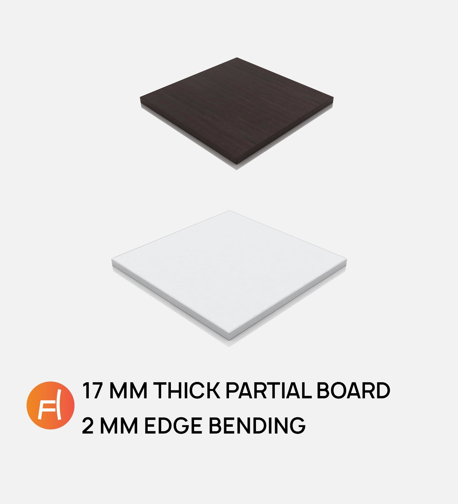 Sonic Coffee Table In Dark Walnut & Frosty White Finish - Febonic Living