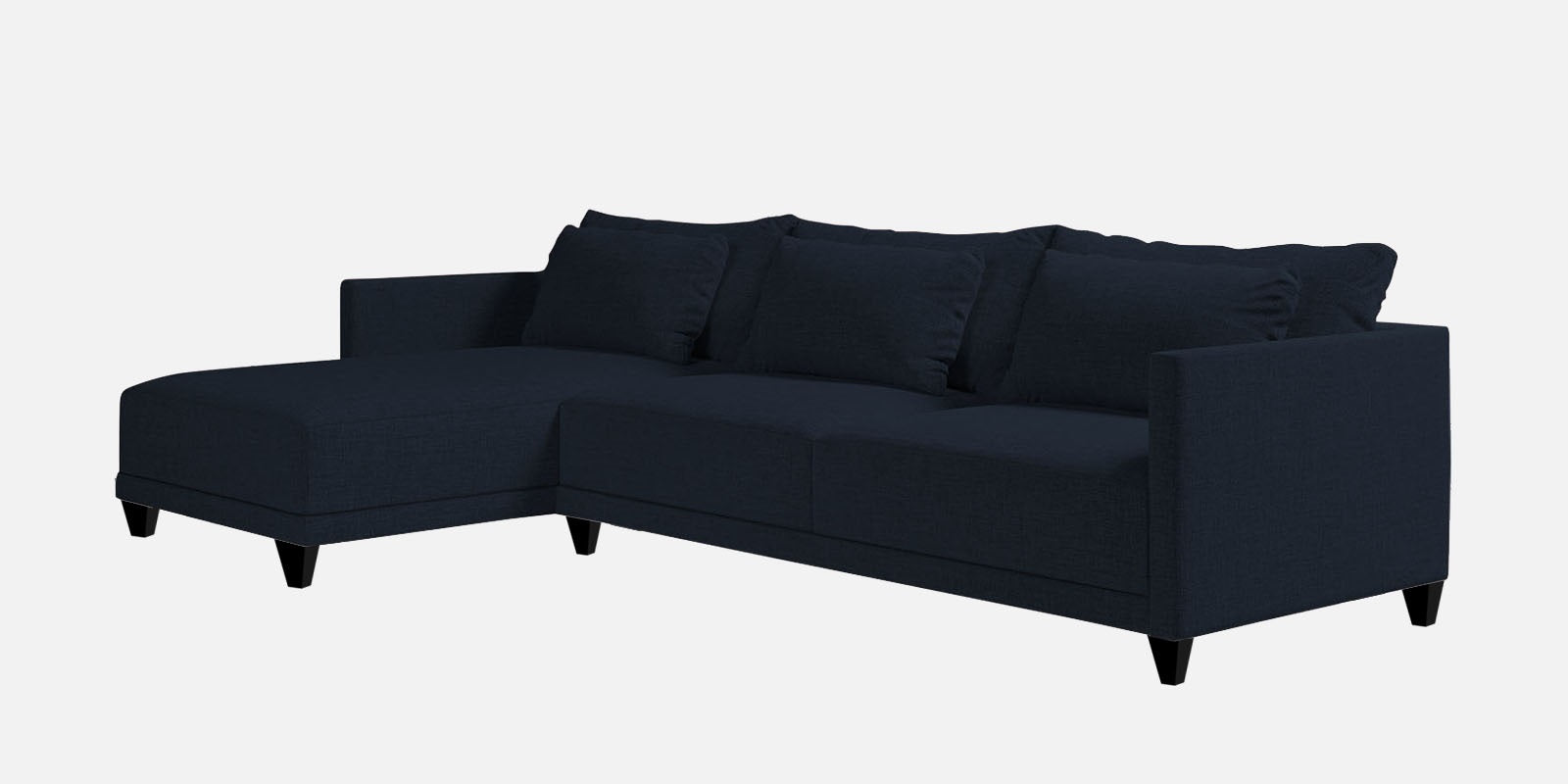 Kera Fabric RHS Sectional Sofa (3+Lounger) In Denim Blue Colour - Febonic Living