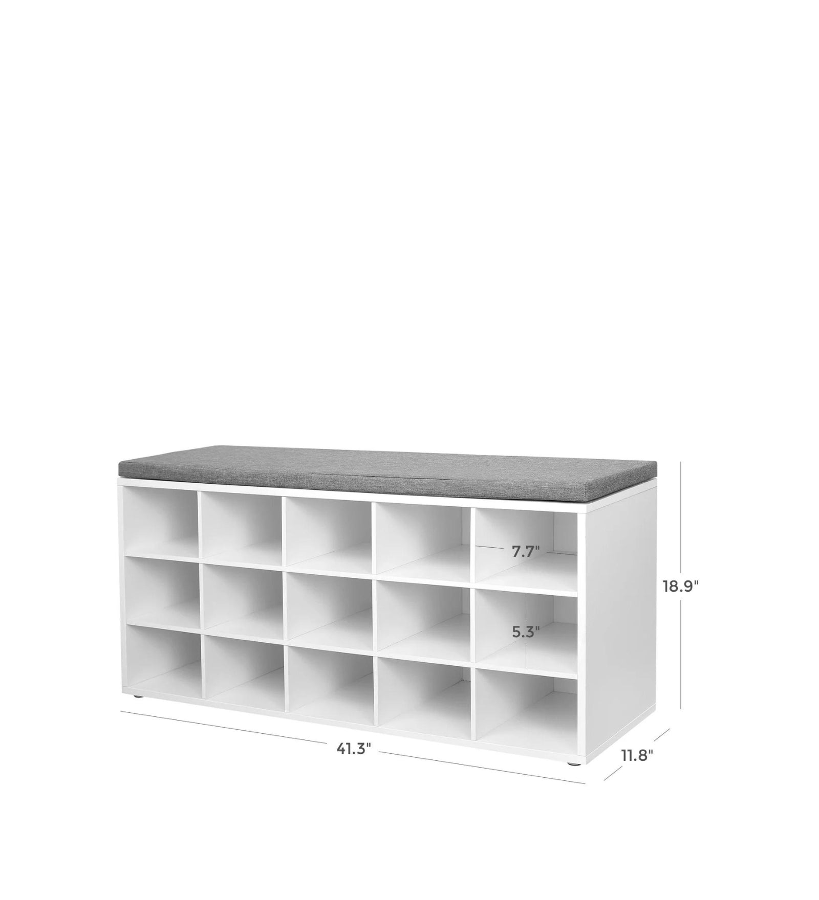 Liani Shoe Rack In Frosty White Finish - Febonic Living