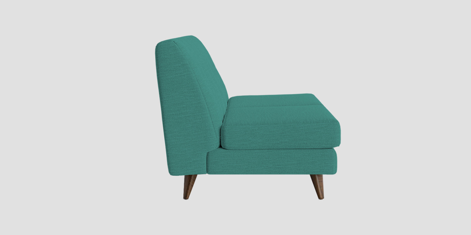 Jasmin Fabric 2 Seater Armless Sofa In Sea Green Colour - Febonic Living