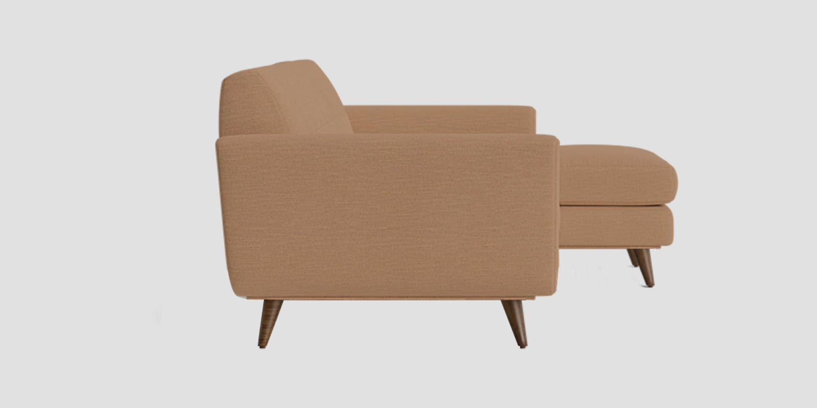 Jasmin Fabric LHS Sectional Sofa (3+ Lounger) In (3+ Lounger) Cosmic Beige Colour - Febonic Living