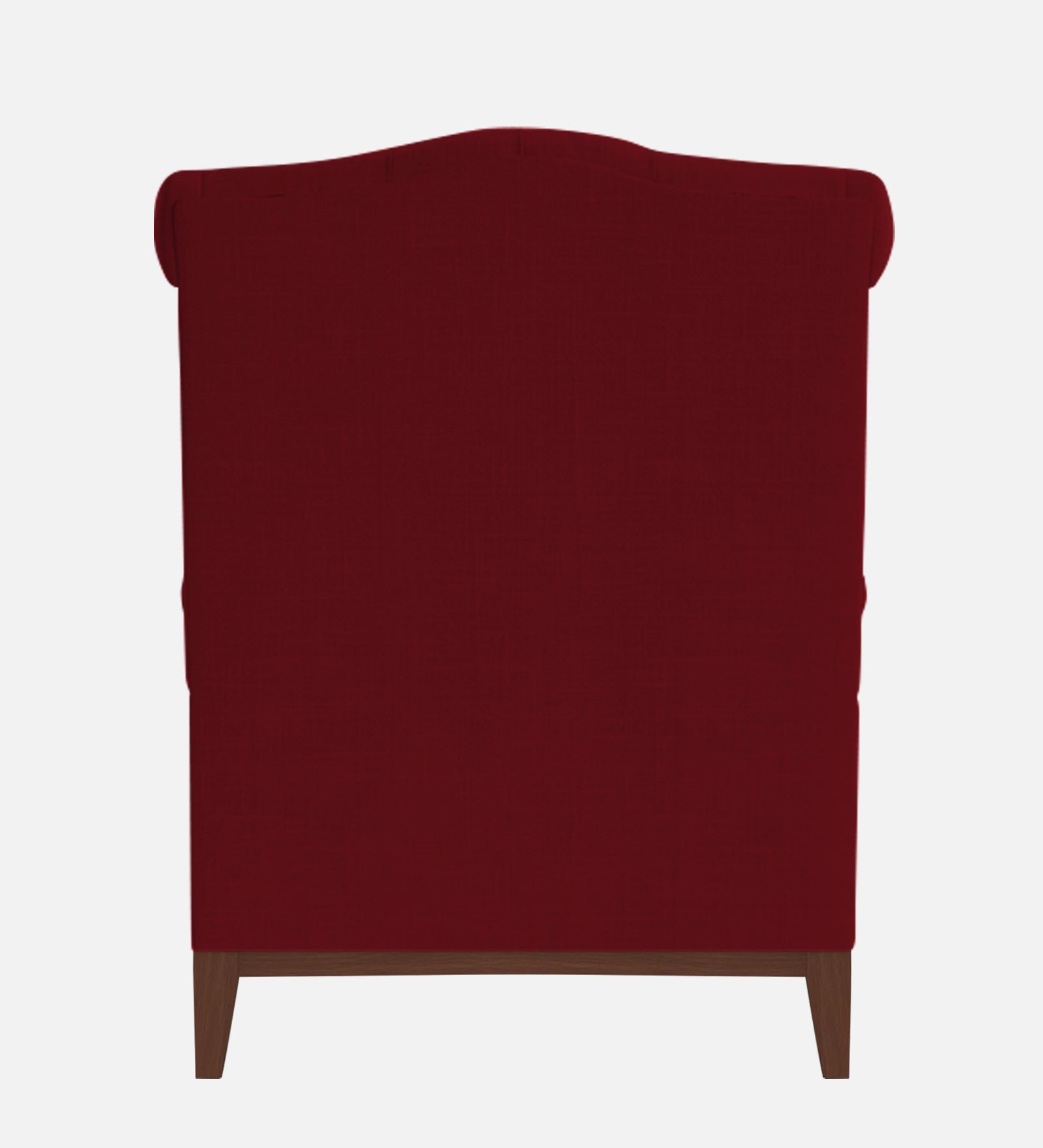 Nory Fabric Wing Chair In Ruby Red Colour - Febonic Living