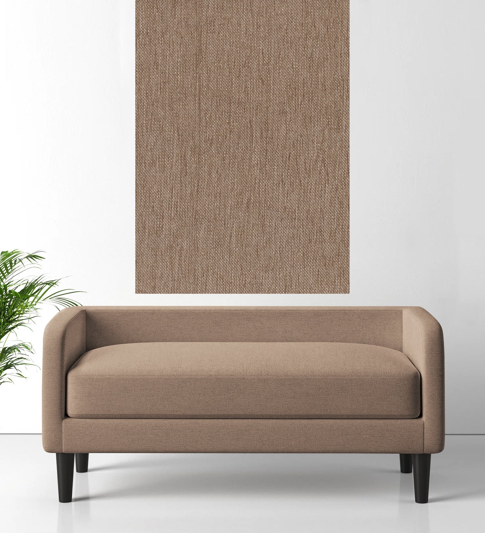 Polycotton Beso Fabric Cookie Beige 110 Code - Febonic Living