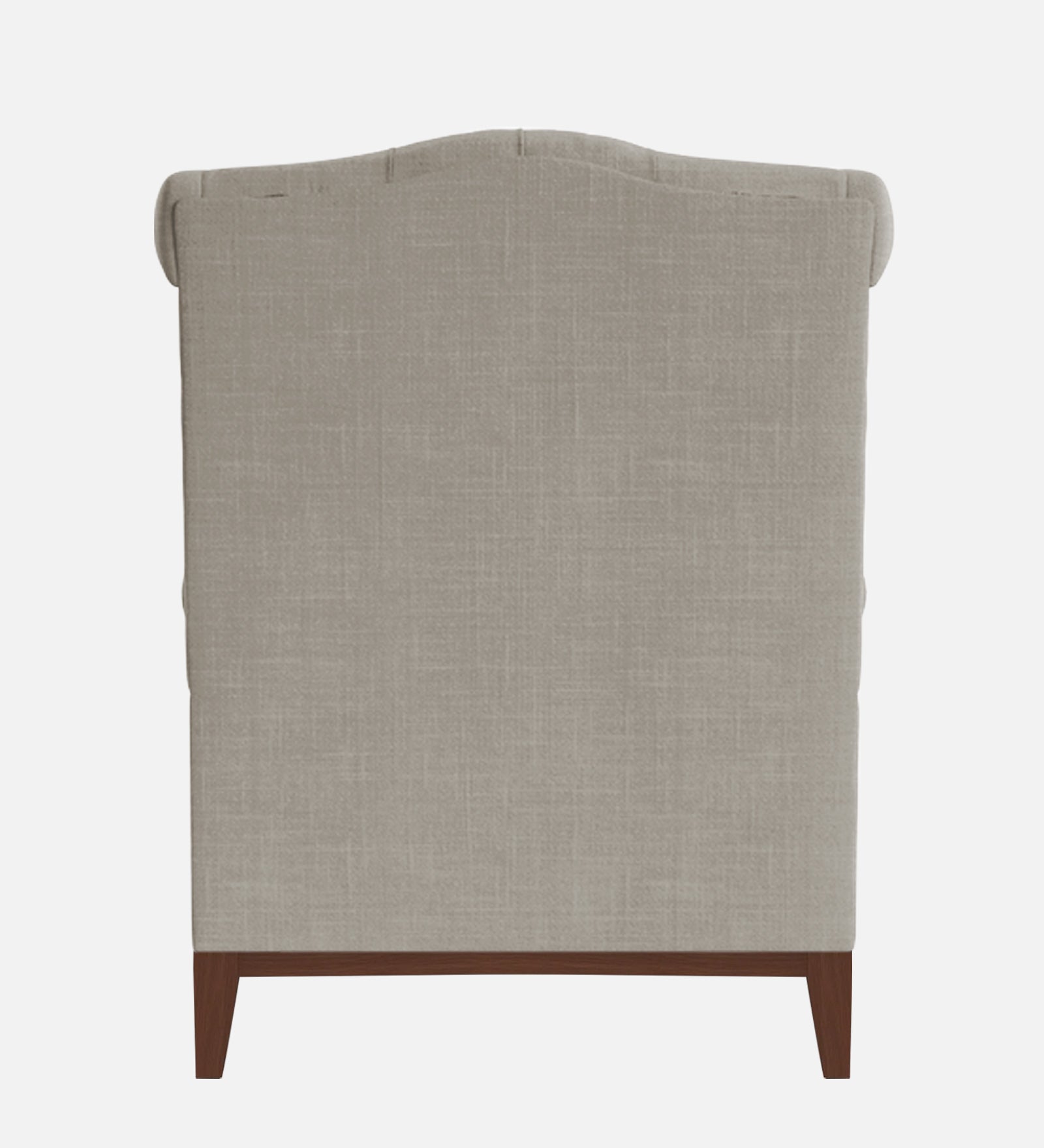 Nory Fabric Wing Chair In Ash Grey Colour - Febonic Living