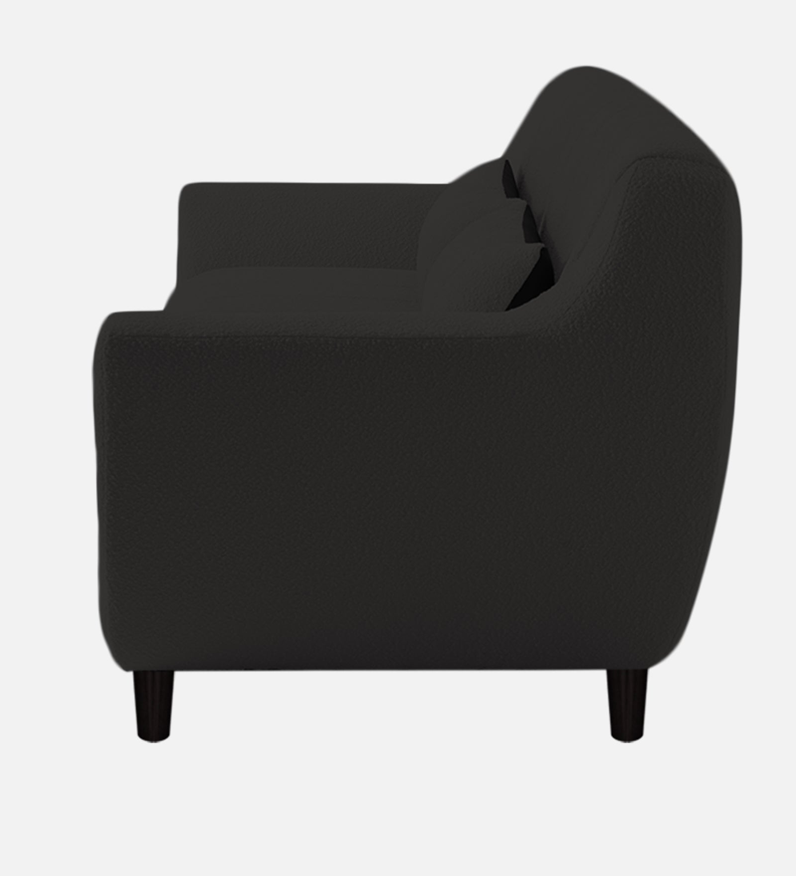 Nesco Boucle Fabric 1 Seater Sofa In Cloud Grey Colour - Febonic Living