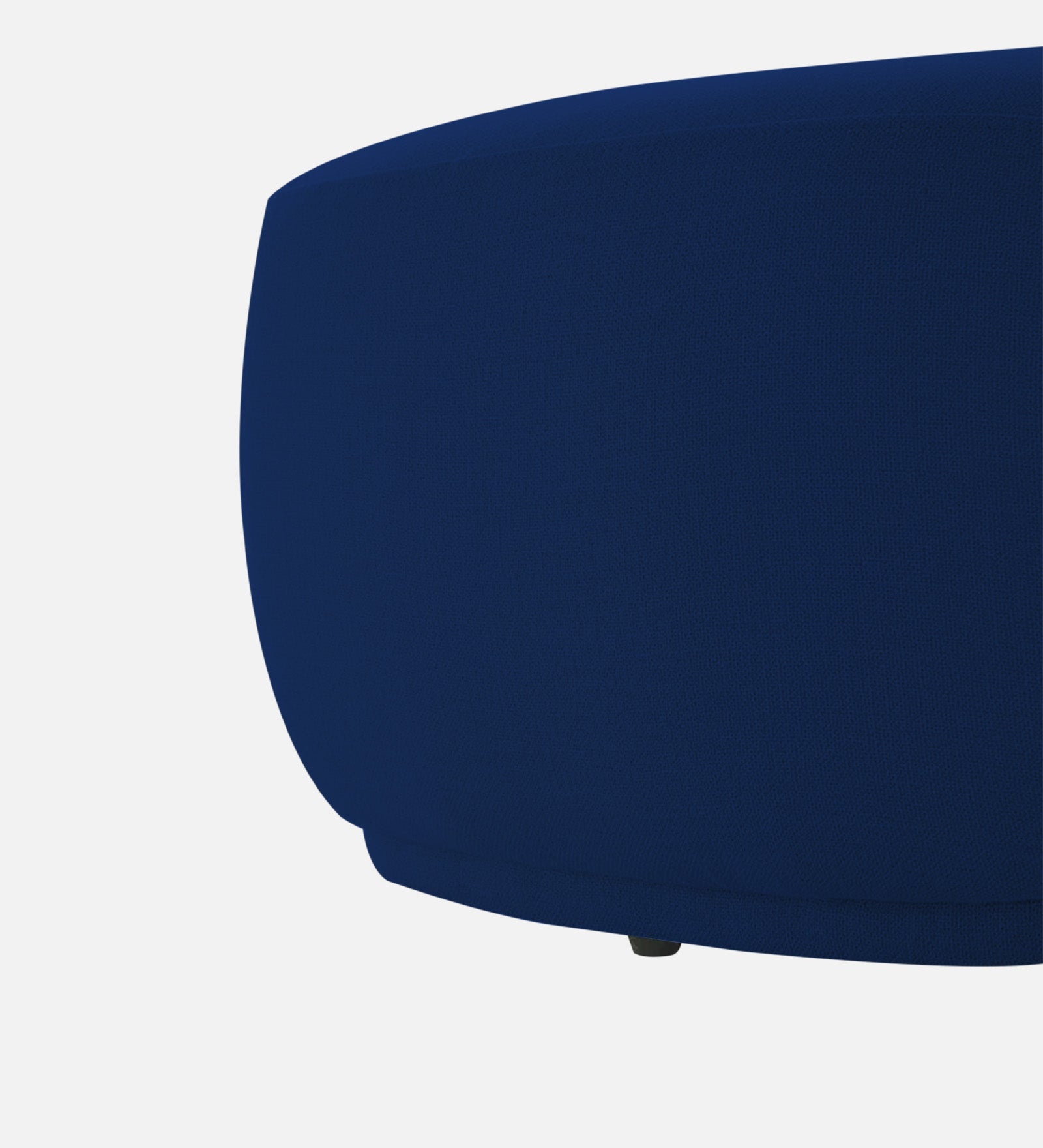 Nona Fabric Pouffe In Royal Blue Colour - Febonic Living