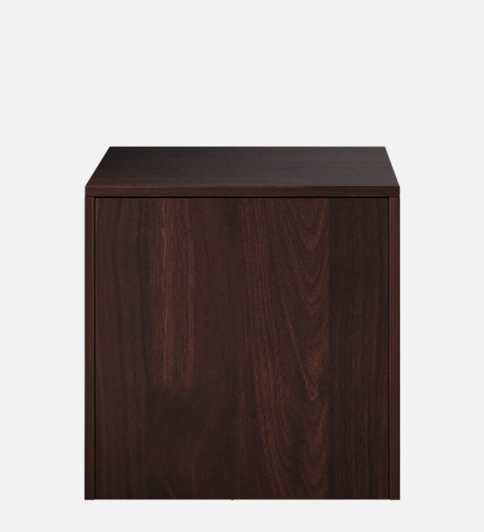 Yosira Bedside Table With Drawer In Dark Walnut Finish - Febonic Living
