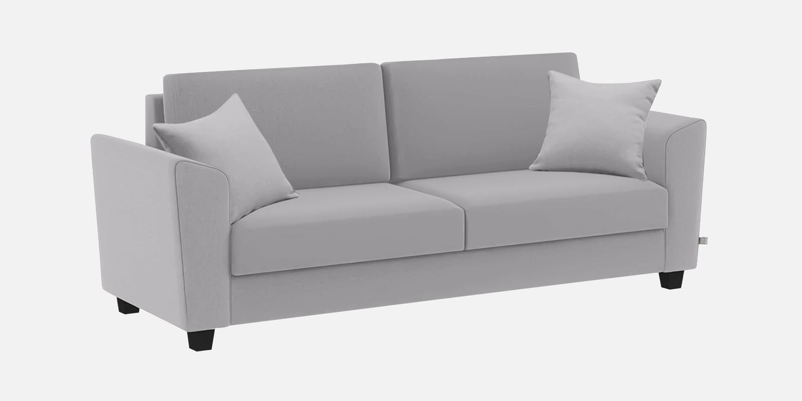 Daku Fabric 3 Seater Sofa In Lit Grey Colour - Febonic Living
