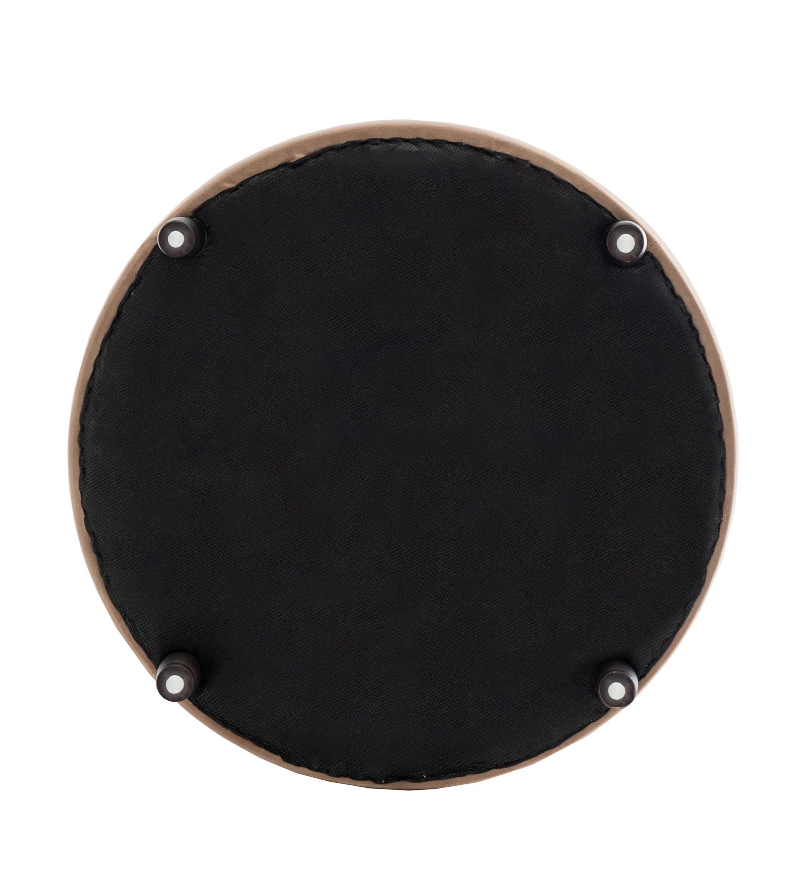 Kelly Fabric Ottoman In Cosmic Beige Colour With Storage - Febonic Living