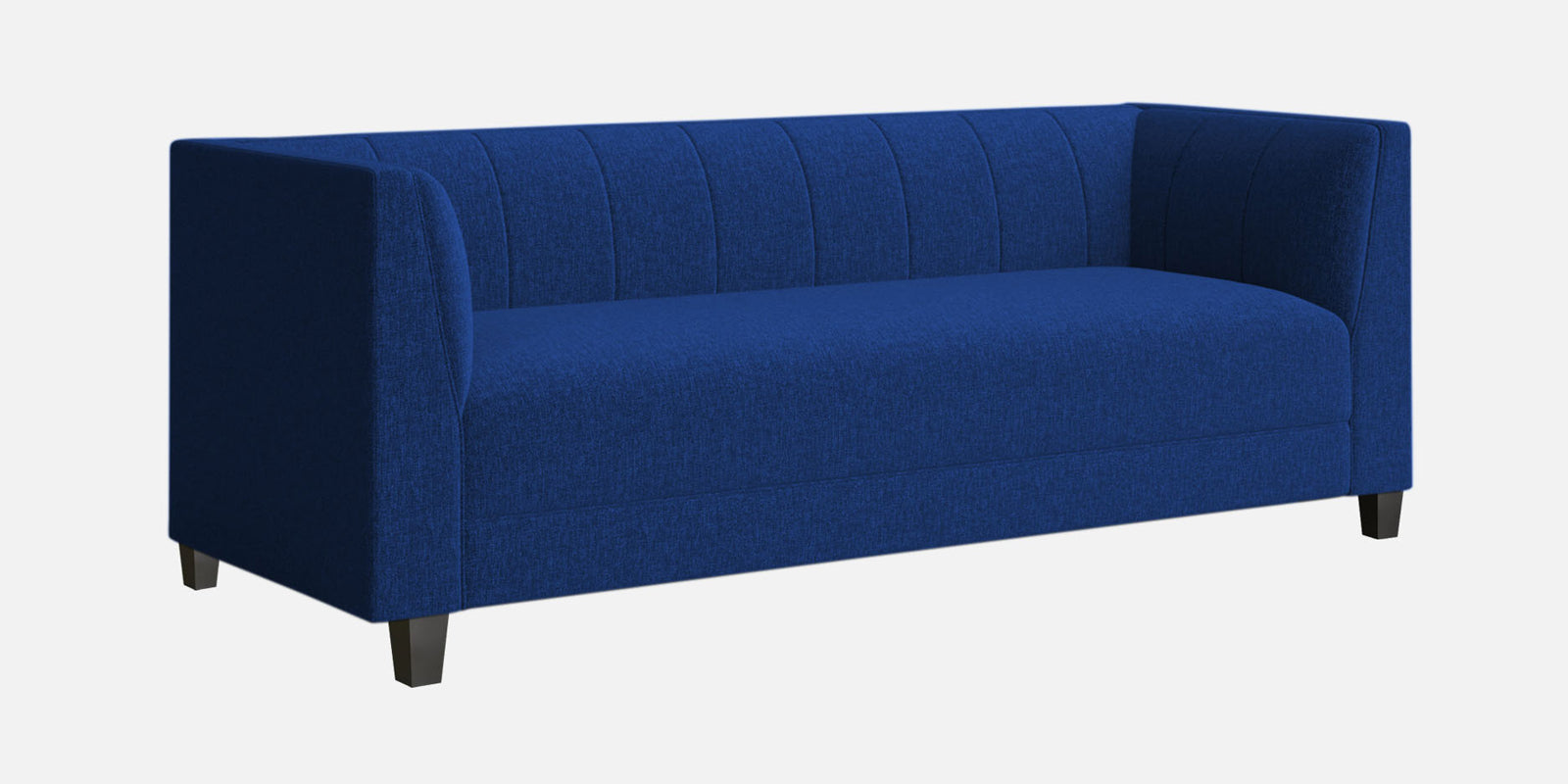 Chastin Fabric 3 Seater Sofa In Royal Blue Colour - Febonic Living