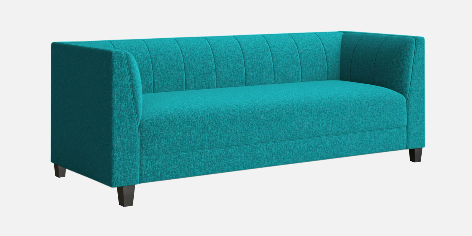 Chastin Fabric 3 Seater Sofa In Sea Green Colour - Febonic Living