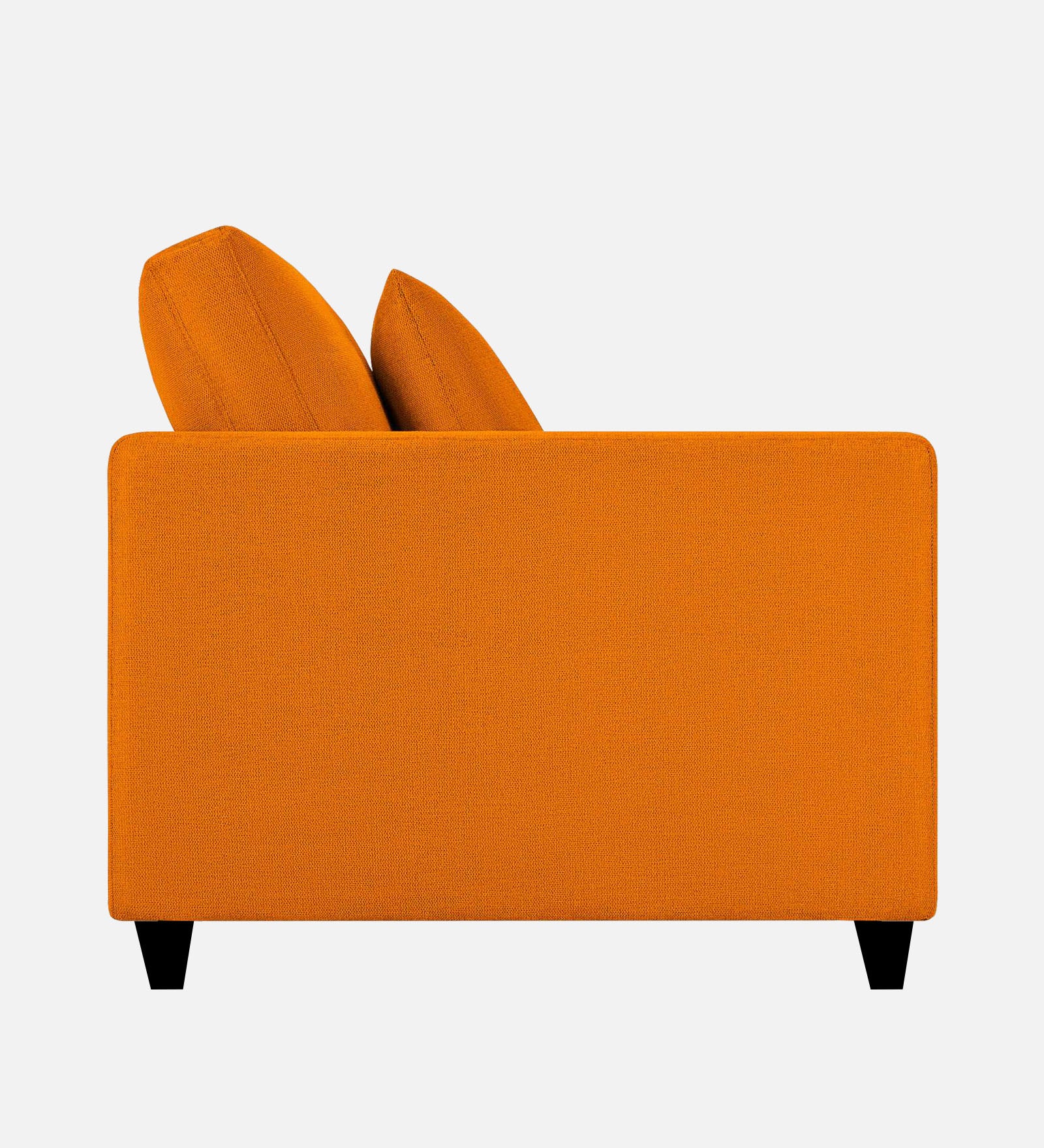 Kera Fabric 1 Seater Sofa in Vivid Orange Colour